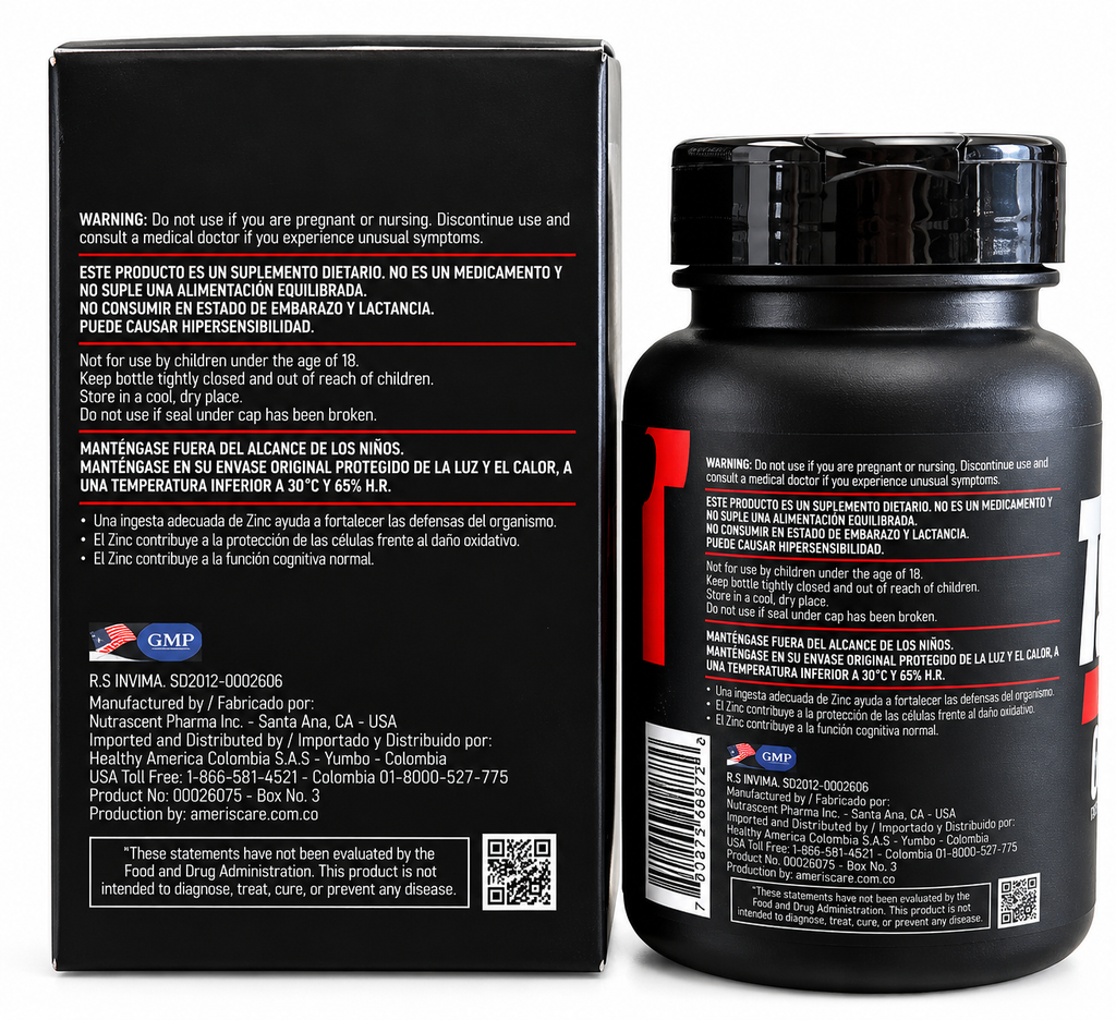 Turbo Guaraná 300 Mg 60 Tabletas Suplemento Dietario