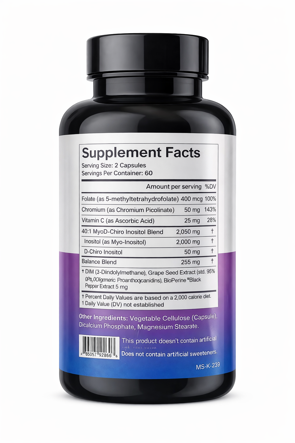 INOSITOL D-CHIRO X 600 MG X 120 CÁPSULAS