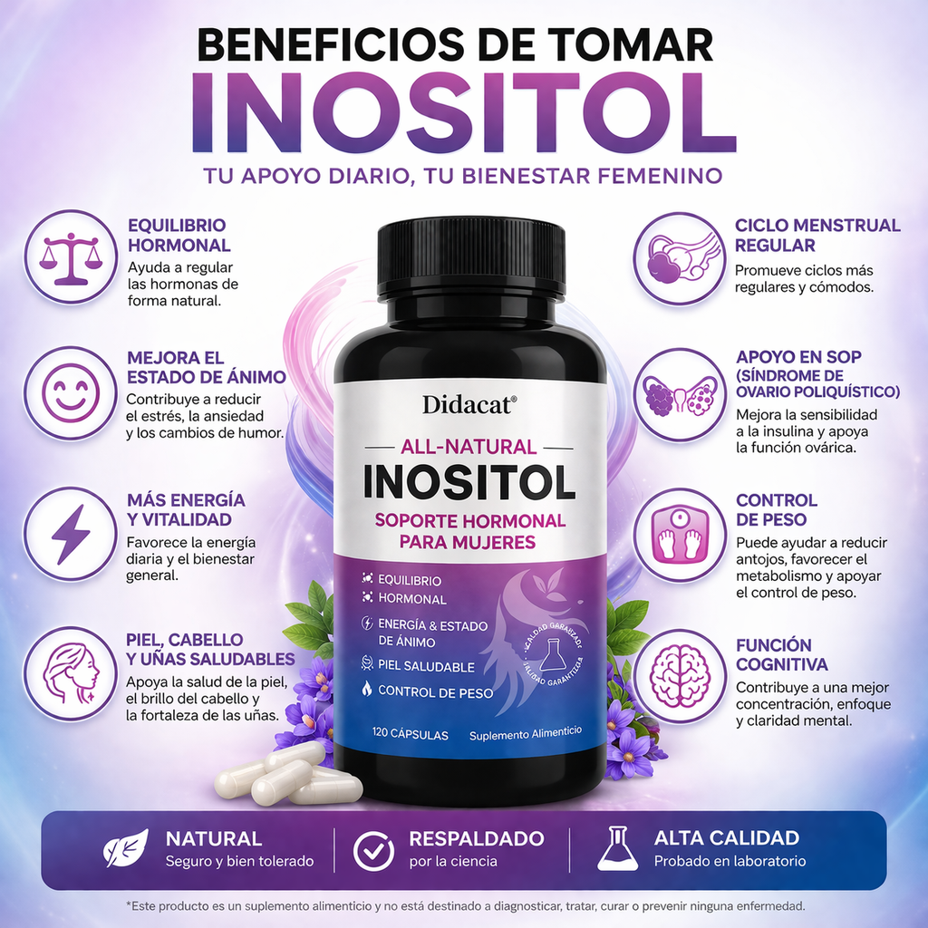 INOSITOL D-CHIRO X 600 MG X 120 CÁPSULAS