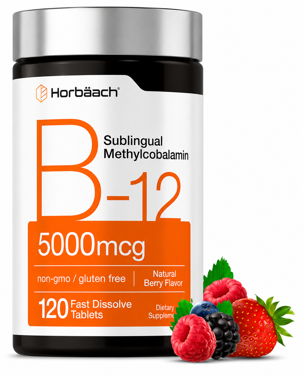 Vitamina B12 Methylcobalamina Horbaach 120 Cápsulas | Energía y Sistema Nervioso