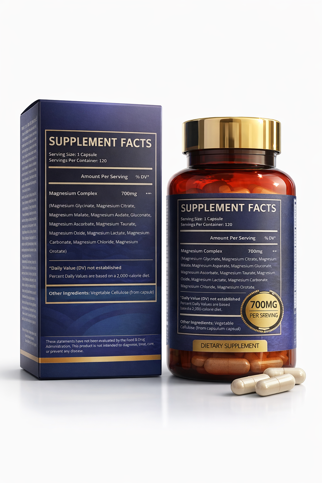 MAGNESIO 12 EN 1 COMPLEX 700 MG X 120 CAPSULAS