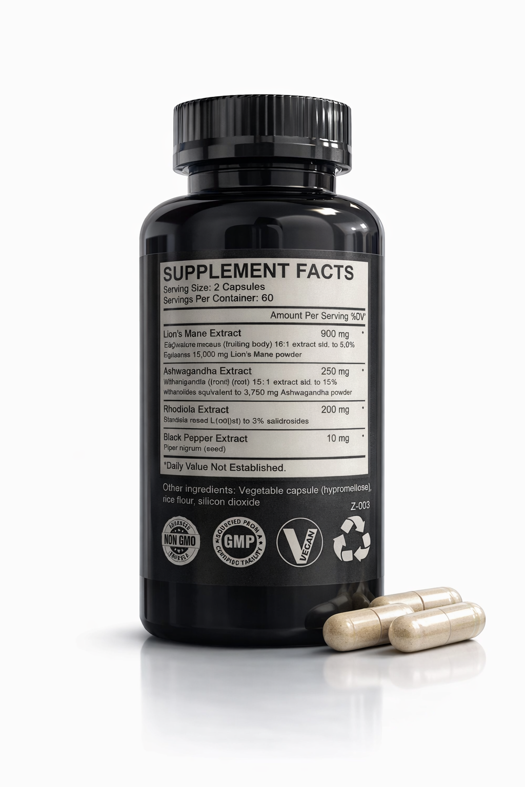 MELENA DE LEON X 1000 MG X 120 CAPSULAS