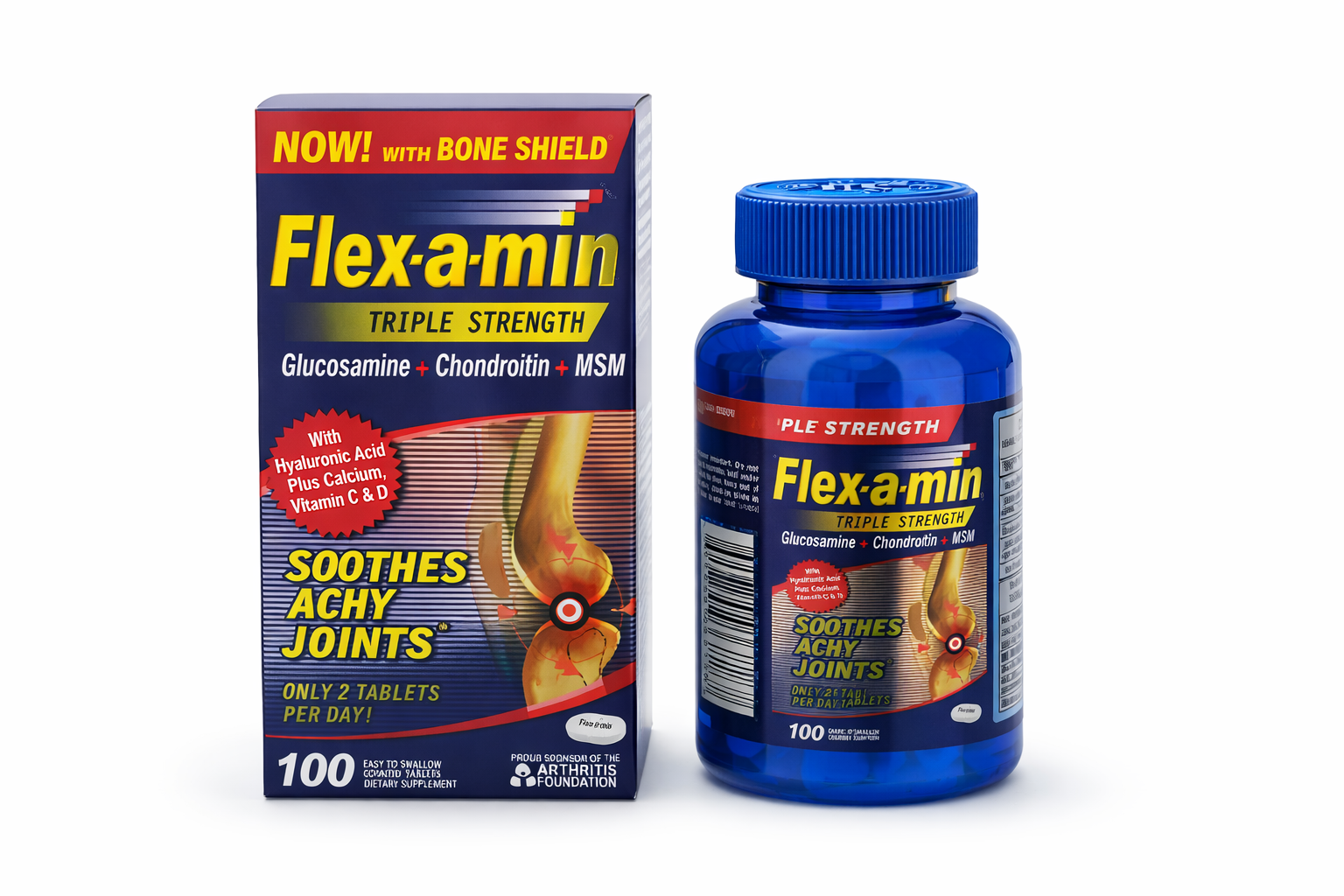 FLEXAMI TRIPLE STRENGTH X 100 TABLETAS