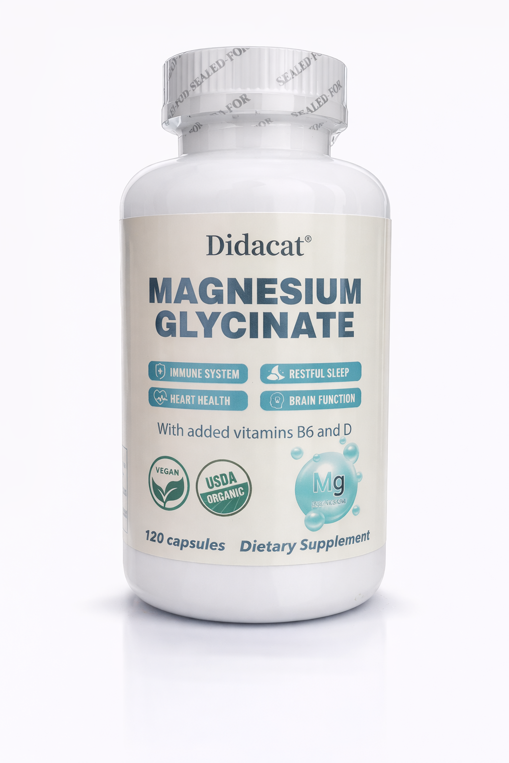 MAGNESIUM GLYCINATE 120 CAPSULAS 400 MG