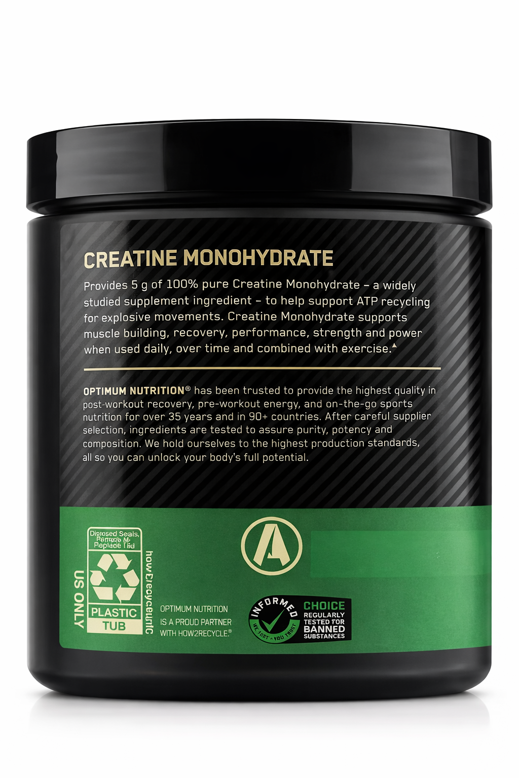 CREATINA MONOHIDRATADA 60 SERVICIOS 5 GR