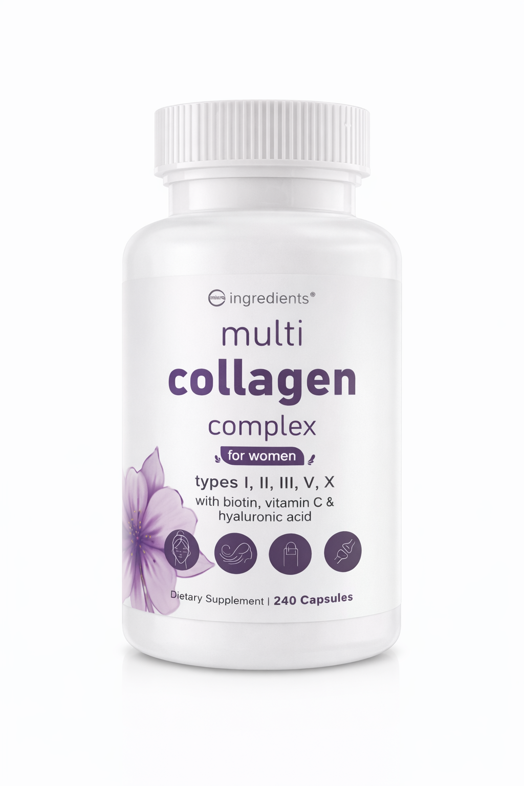 COLAGENO COMPLEX +BIOTINA +VITAMINA C +ACIDO HYALURONICO X 240 CAPSULAS