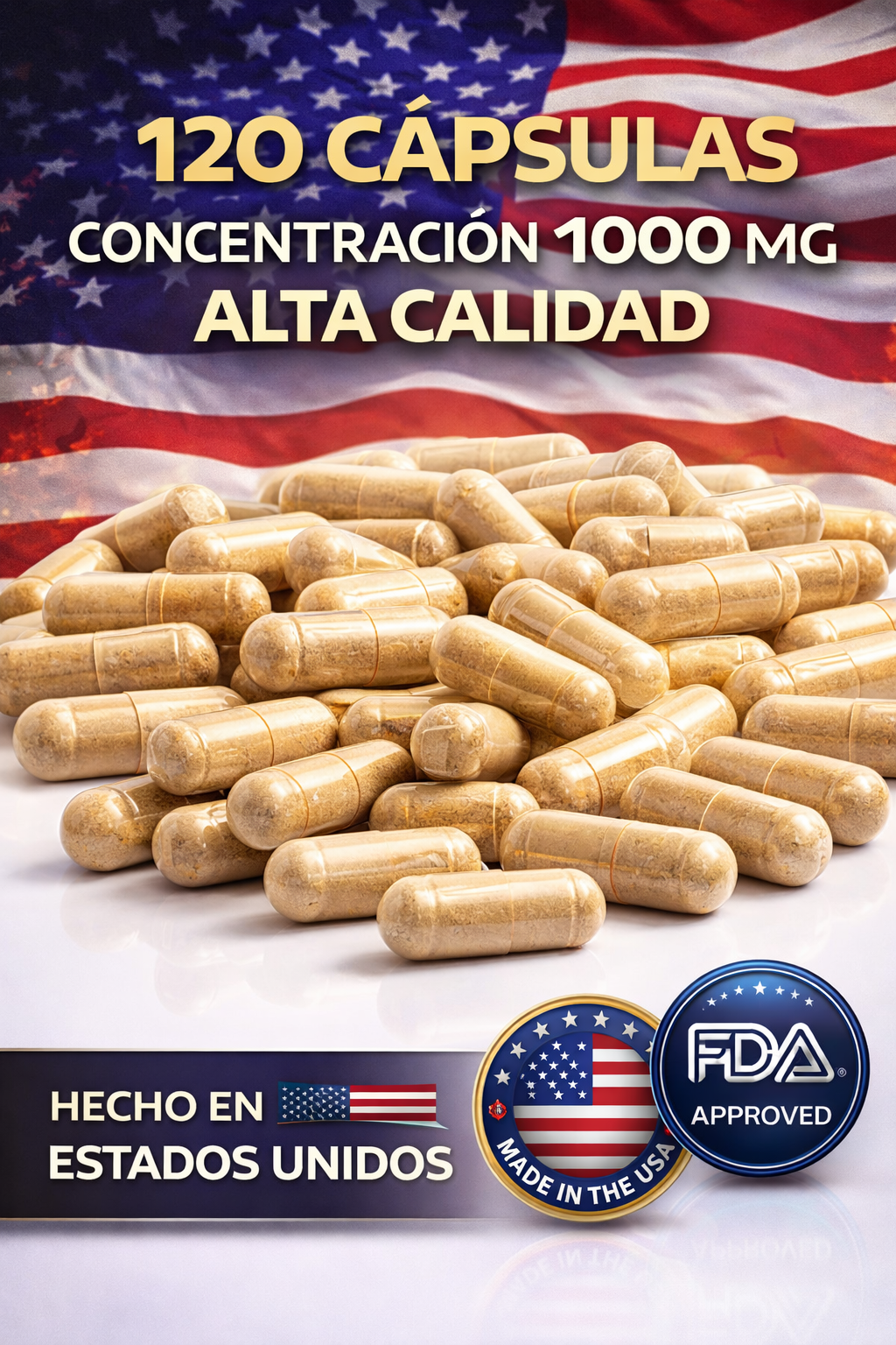 MACA NEGRA + ASHWAGANDHA X 1000 MG X 120 CAPSULAS