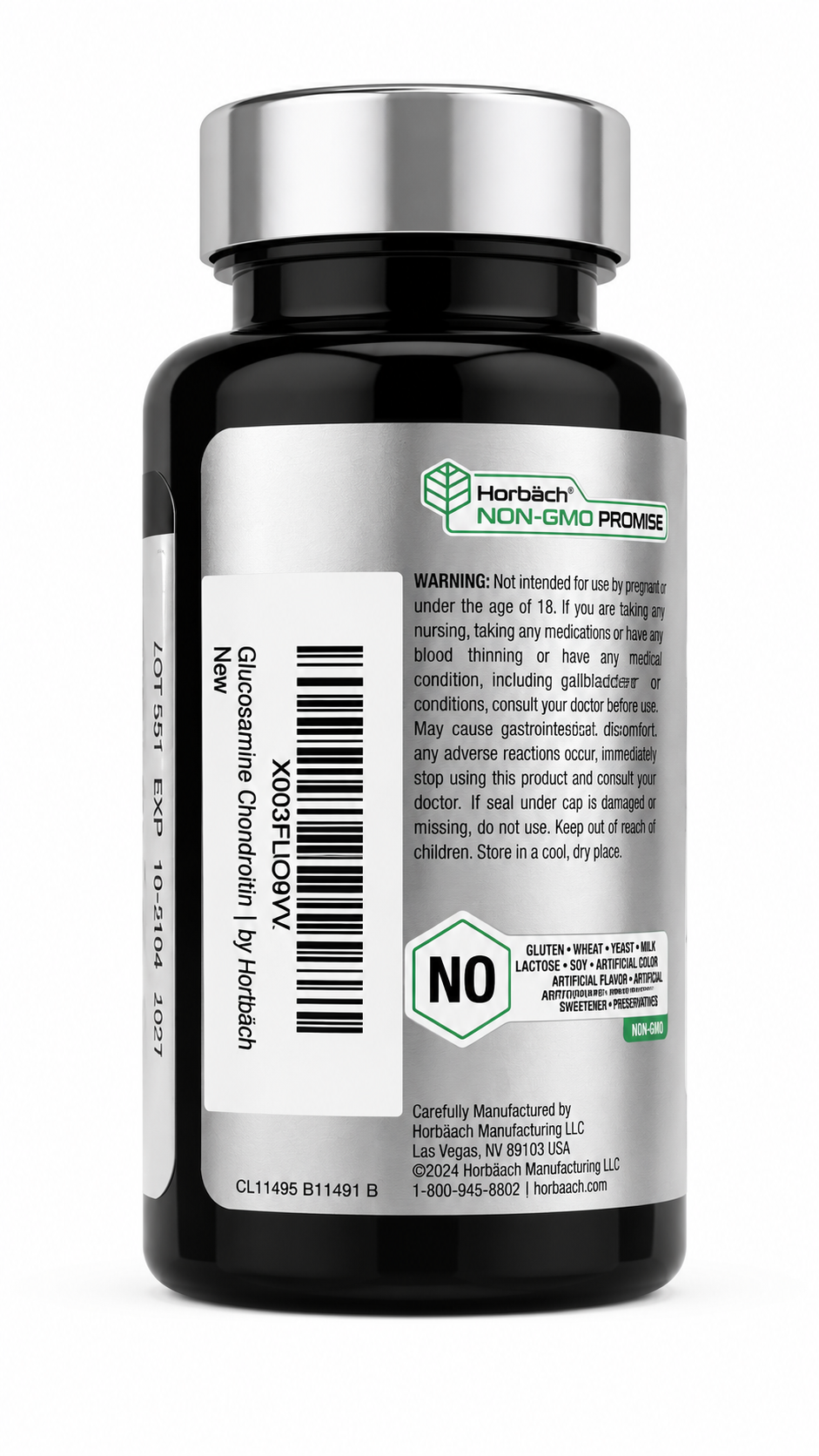 Glucosamina Condroitina Msm Cúrcuma Horbäach 180 Tabletas
