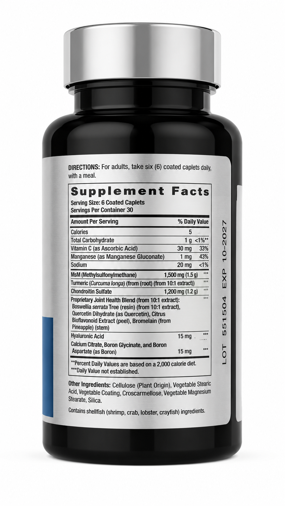 Glucosamina Condroitina Msm Cúrcuma Horbäach 180 Tabletas