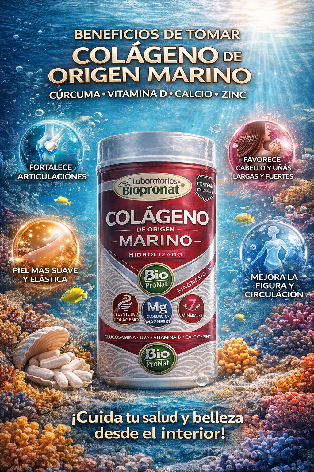 COLAGENO MARINO 800 GR HIDROLIZADO
