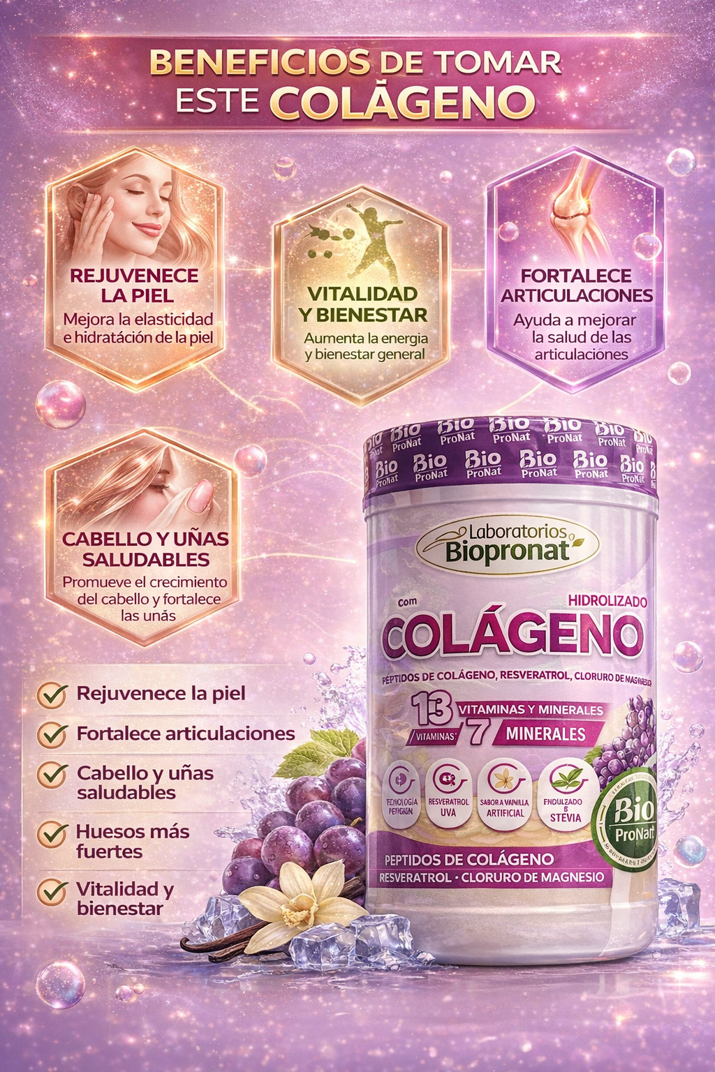 PEPTIDOS DE COLAGENO 700 GR HIDROLIZADO