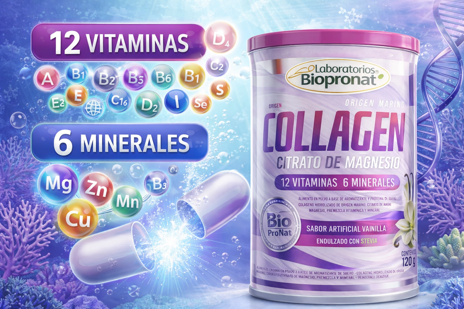 COLAGENO HIDROLIZADO + CITRATO DE MAGNESIO 1000 MG