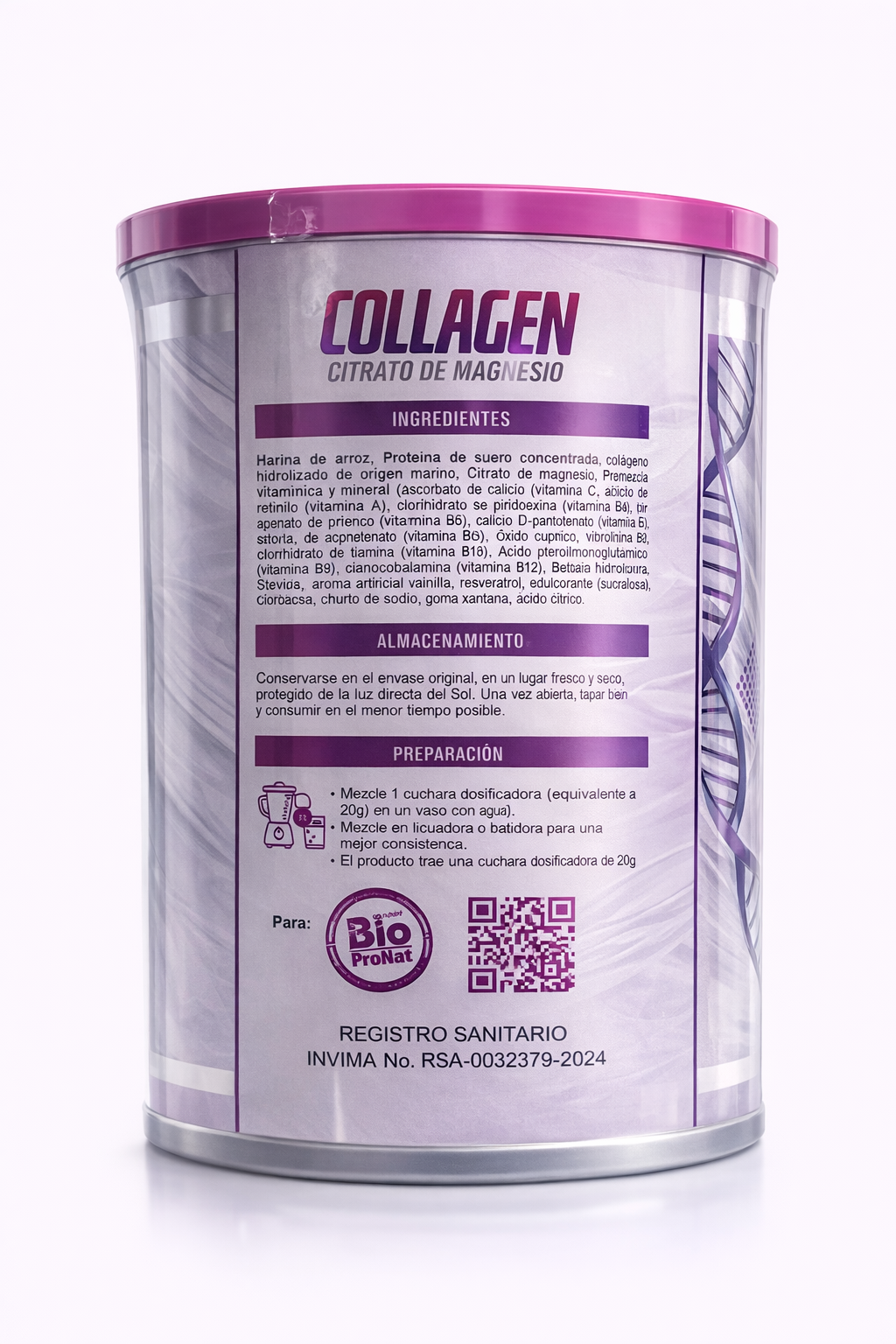 COLAGENO HIDROLIZADO + CITRATO DE MAGNESIO 1000 MG