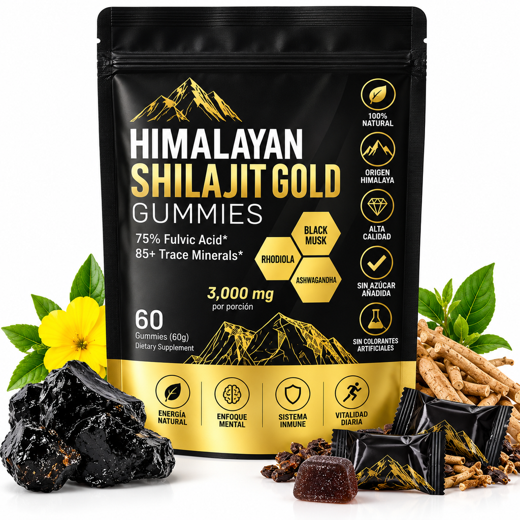 Shilajit 60 Gomitas | Energía y Vitalidad