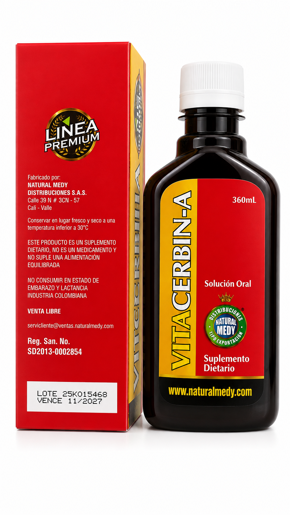 Vitacerebrina 360 ml | Memoria, Concentración y Vitalidad Mental