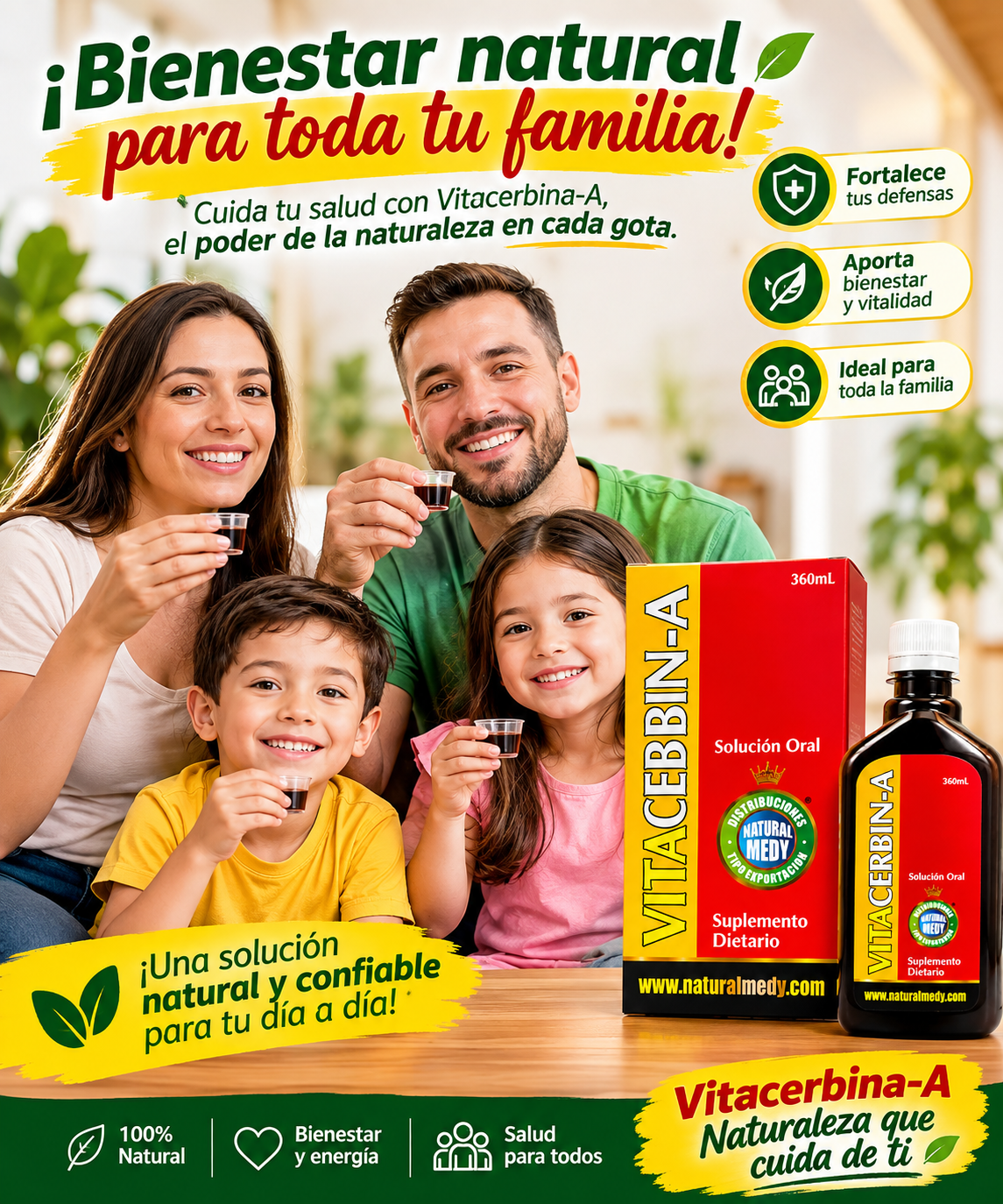 Vitacerebrina 360 ml | Memoria, Concentración y Vitalidad Mental