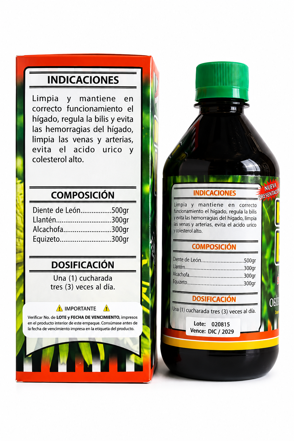 Extracto de Diente de León 360 ml | Depuración Hepática Natural | MAFLOZ