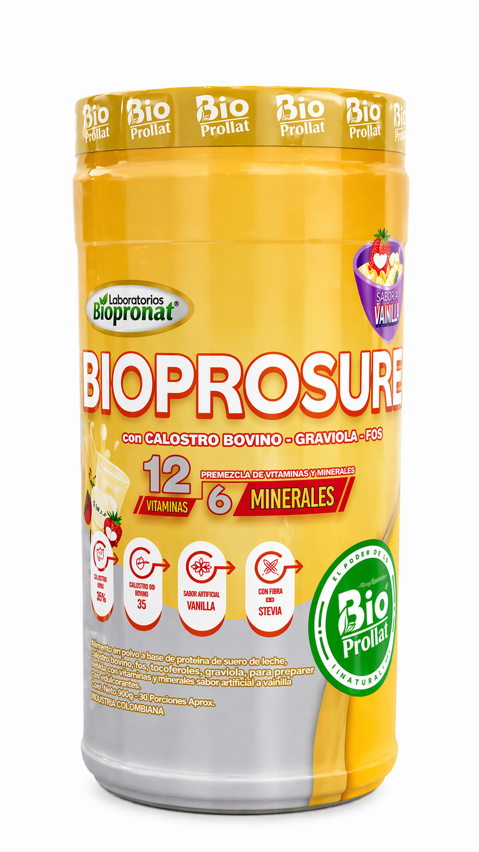 BIOPROSURE KIDS MULTIVITAMÍNICO PARA NIÑOS 700 G | 12 VITAMINAS Y 6 MINERALES