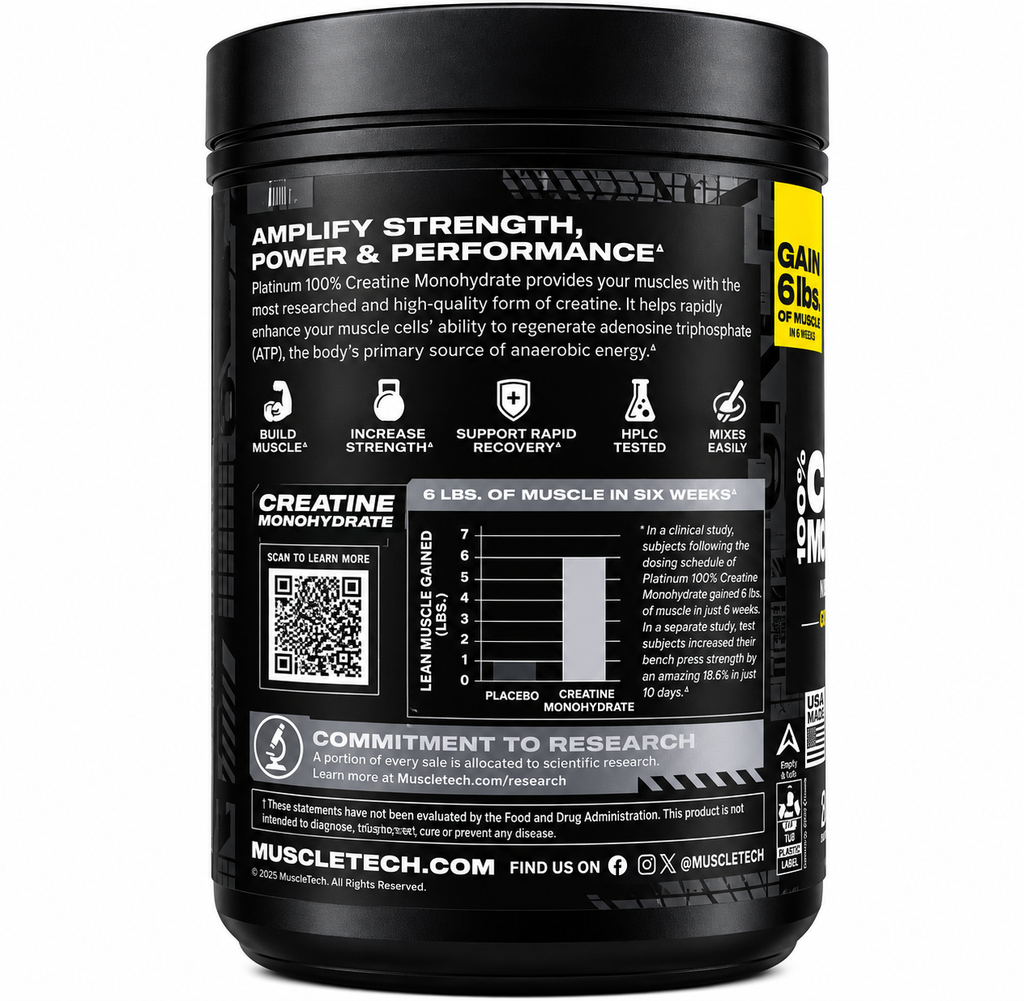 Creatina Platinum MuscleTech | 80 servicios