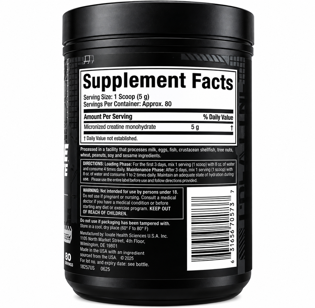 Creatina Platinum MuscleTech | 80 servicios