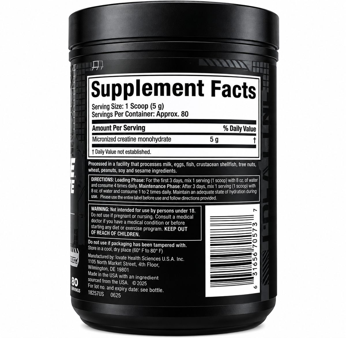 Creatina Platinum MuscleTech | 80 servicios