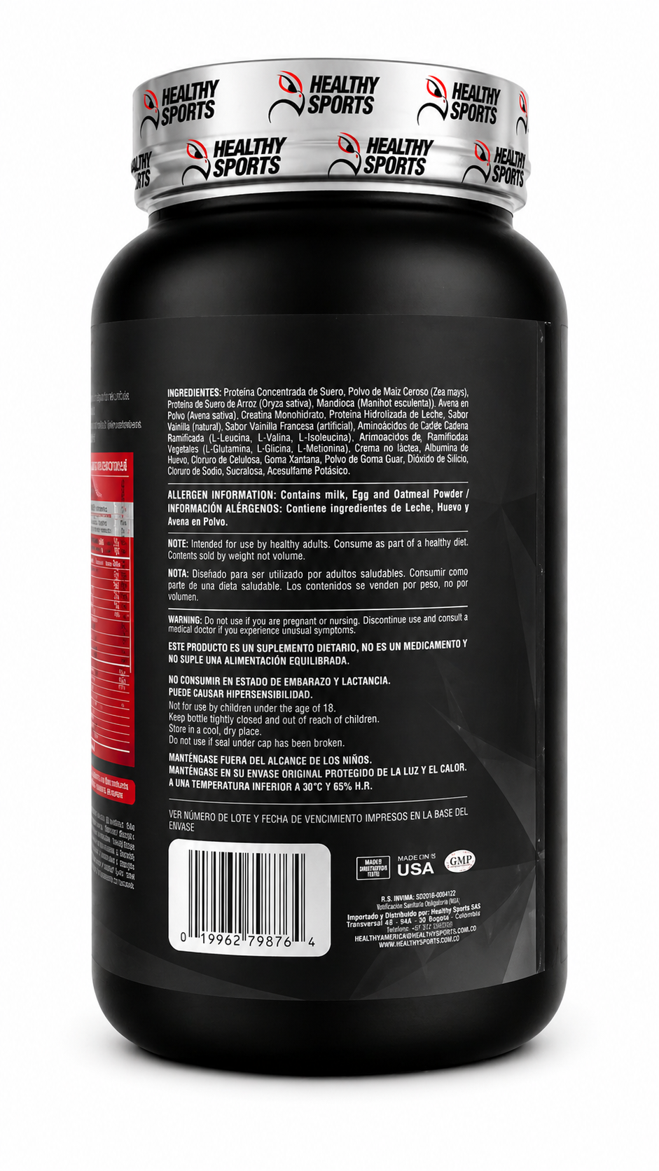 Proteína Barbarus 900g – 60g de Proteína por Porción | Healthy Sports
