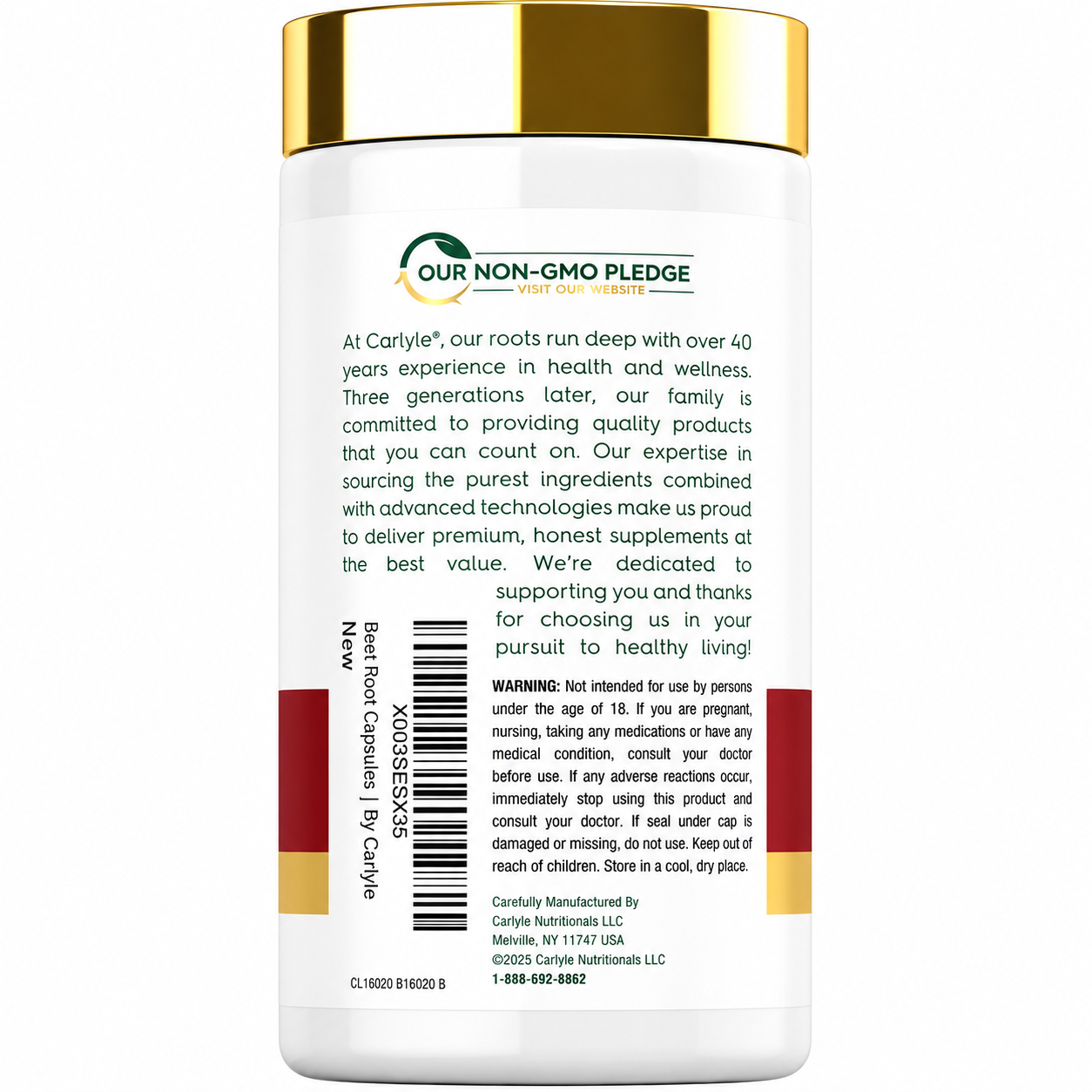Beet Root Carlyle 8000 mg | Óxido Nítrico y Energía Natural