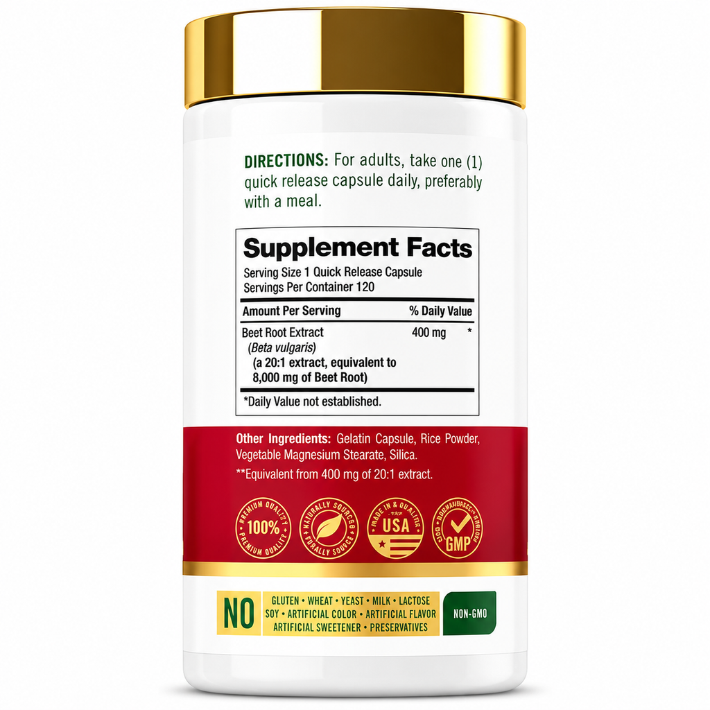Beet Root Carlyle 8000 mg | Óxido Nítrico y Energía Natural