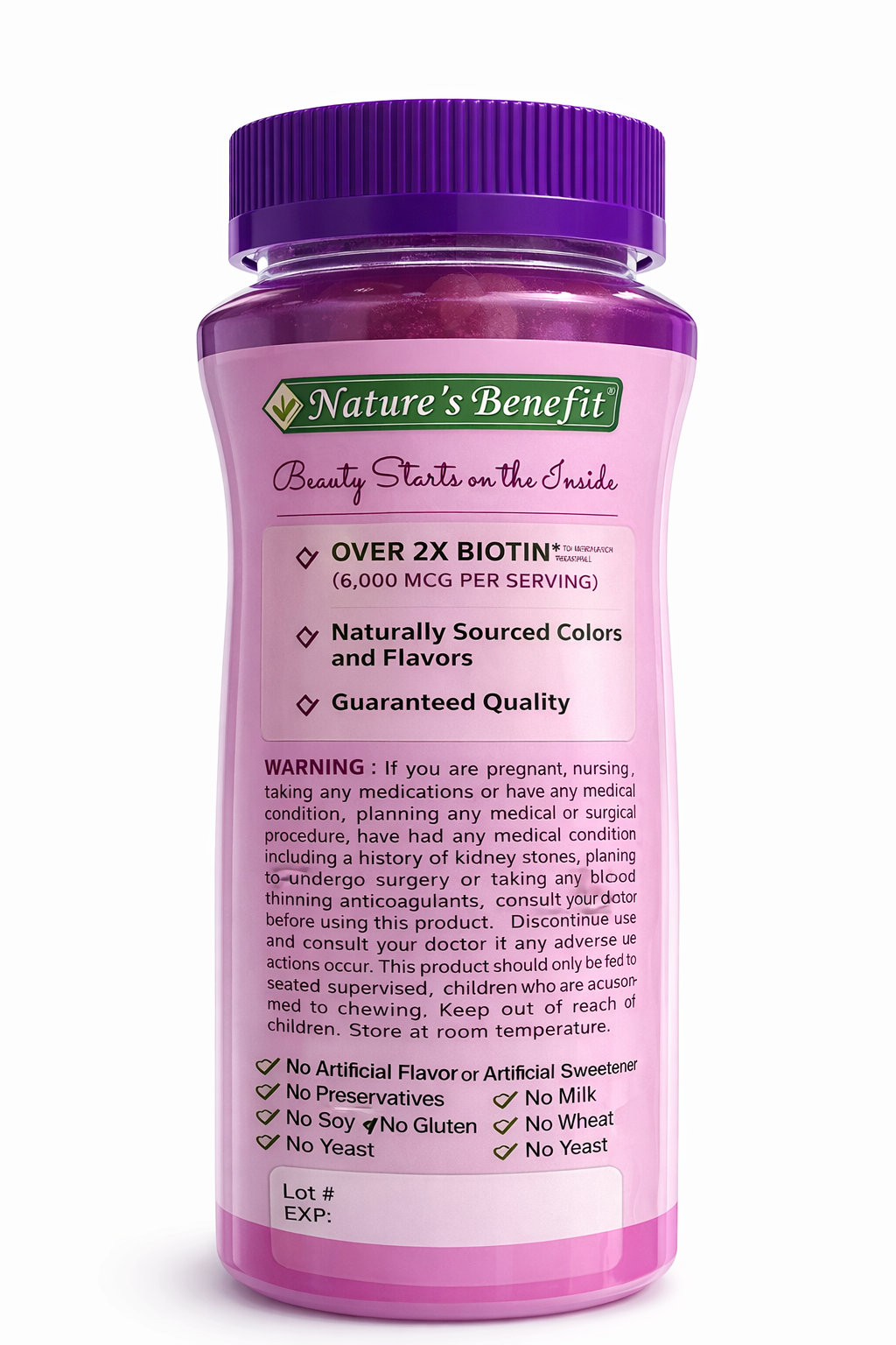 Nature's Bounty Hair Skins & Nails Advanced, 80 Gomas Frutilla