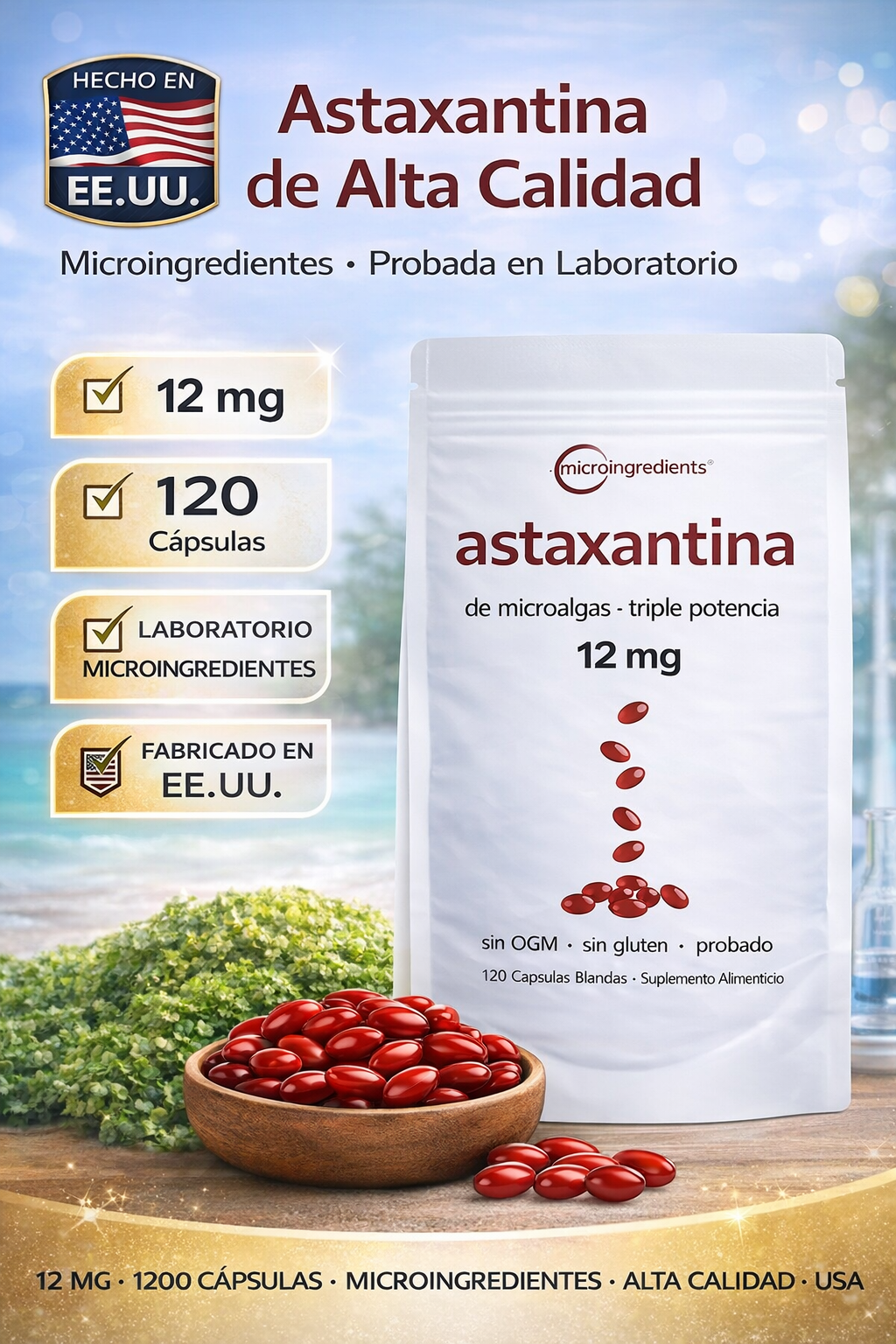 ASTAXANTHIN 12 MG X 120 SOFGELS