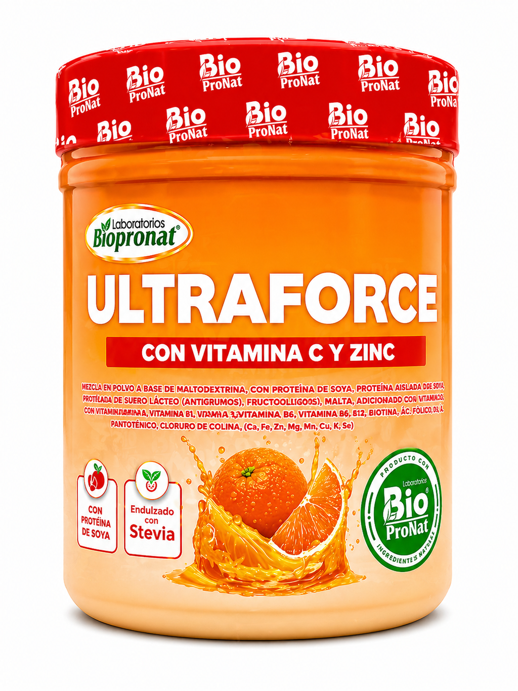 Iltraforce Vitamina C y Zinc 500 g | Suplemento en Polvo Multivitamínico