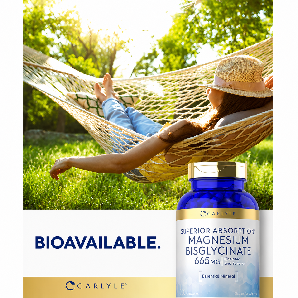 Bisglicinato de Magnesio 665 mg – Carlyle | Máxima Absorción y Relajación Muscular