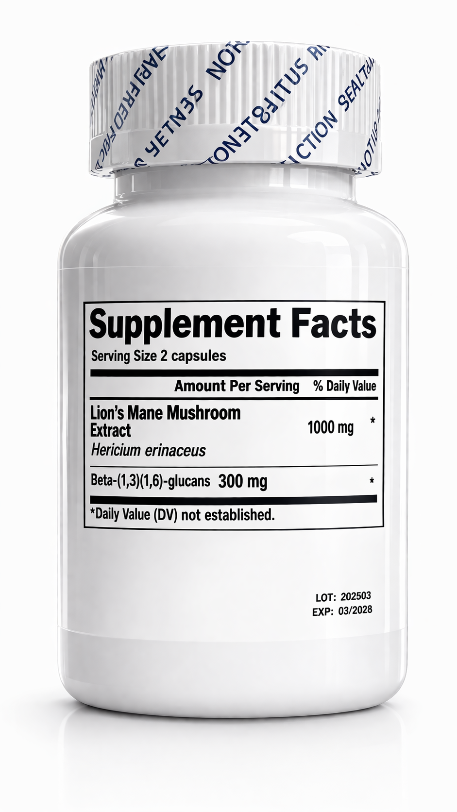 MELENA DE LEON X 1000 MG 120 CAPSULAS