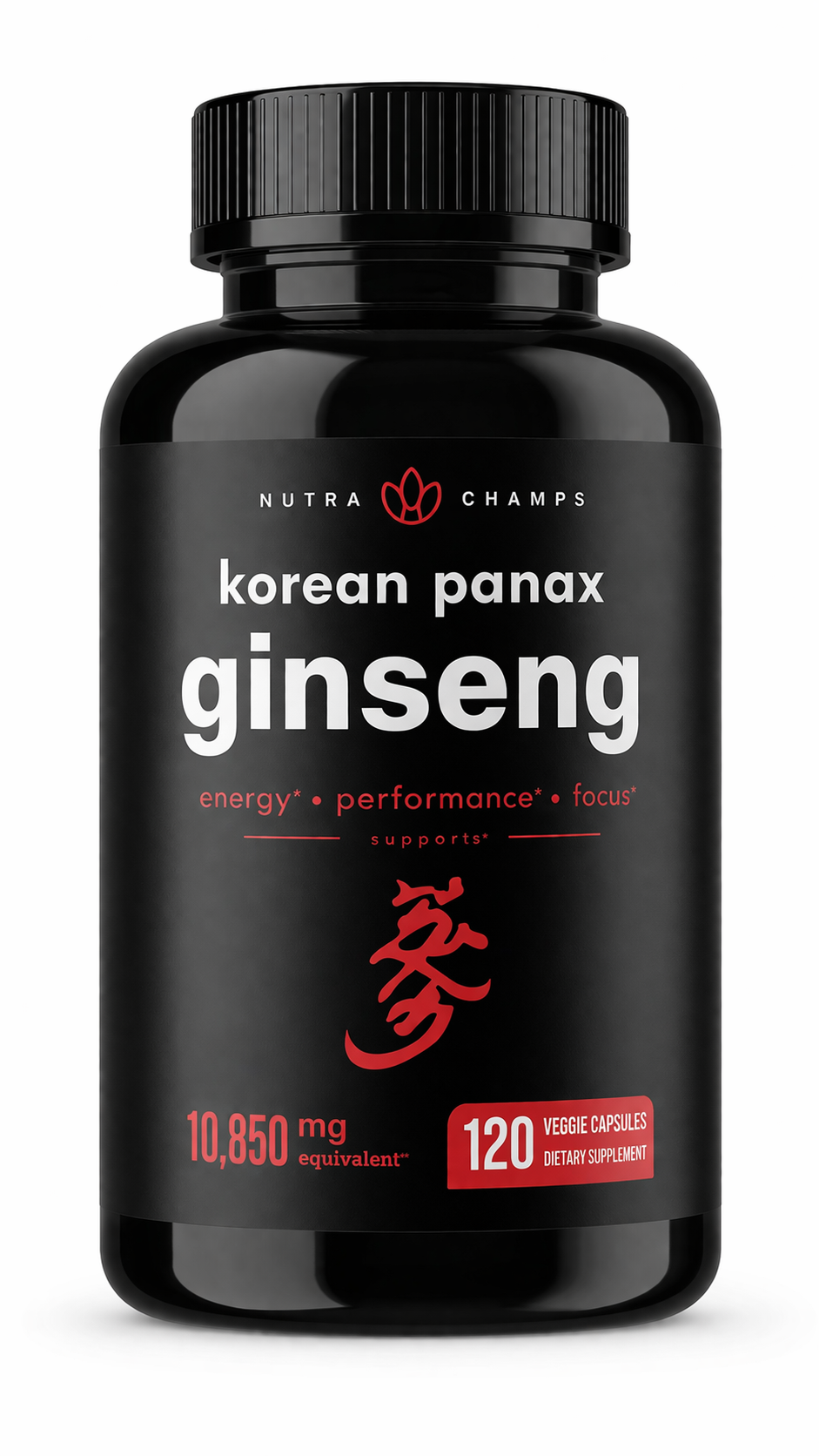 GINSENG  ROJO KOREANO PANAX 120 CAPSULAS