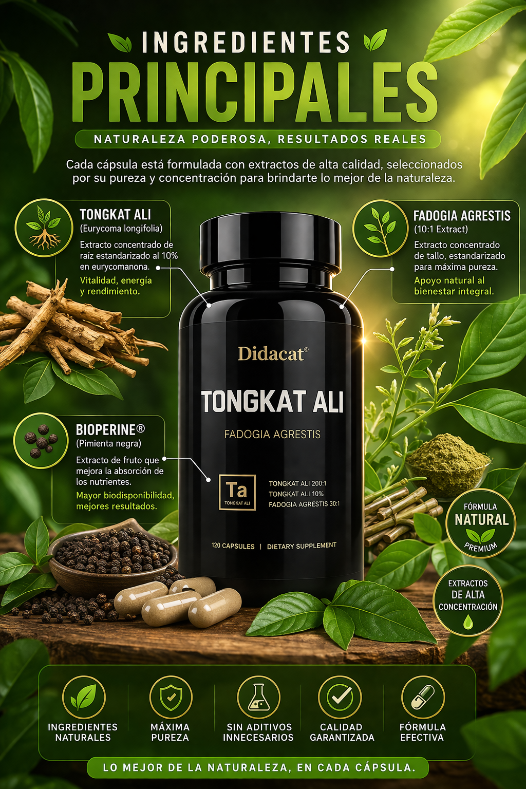 TONGKAT ALI X 1120 CAPSULAS