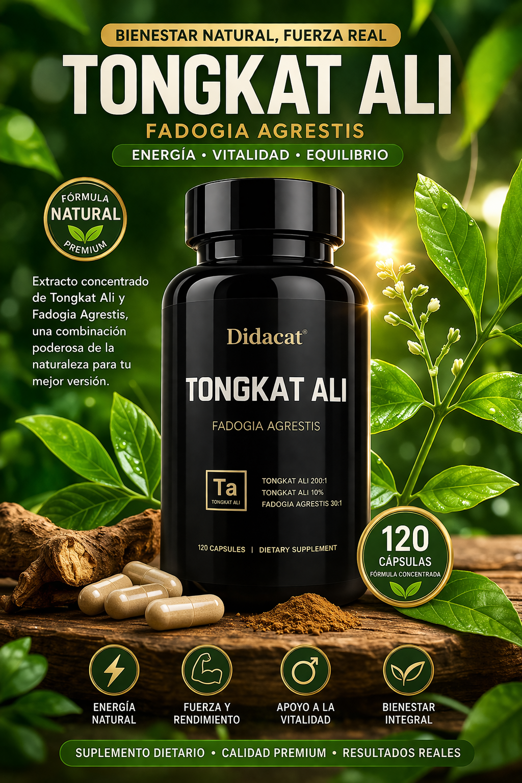 TONGKAT ALI X 1120 CAPSULAS