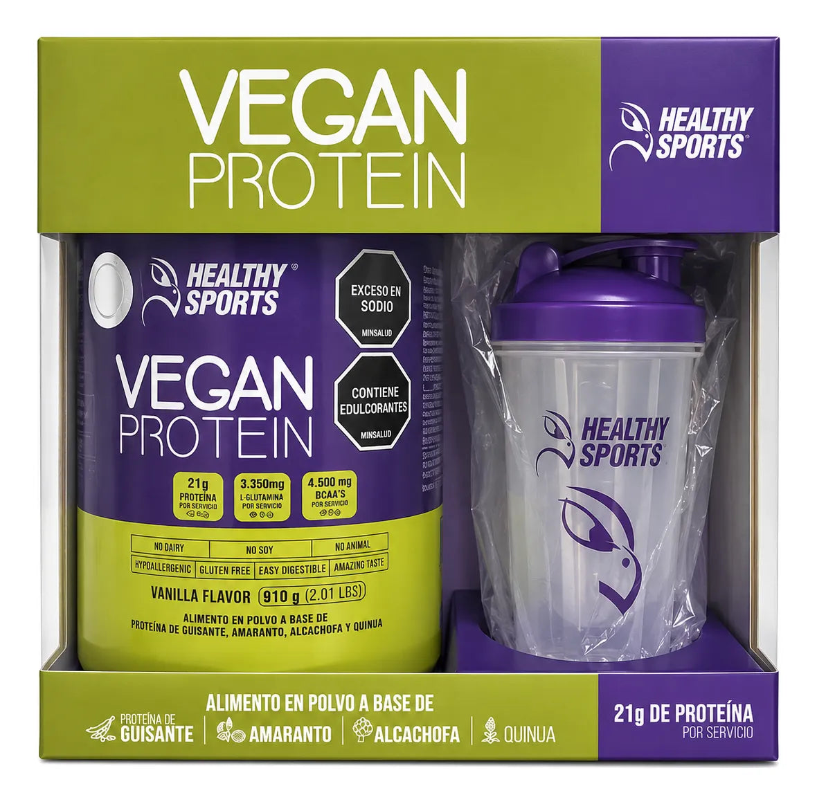 Proteína Vegana Healthy America 2 Libras | Plant-Based
