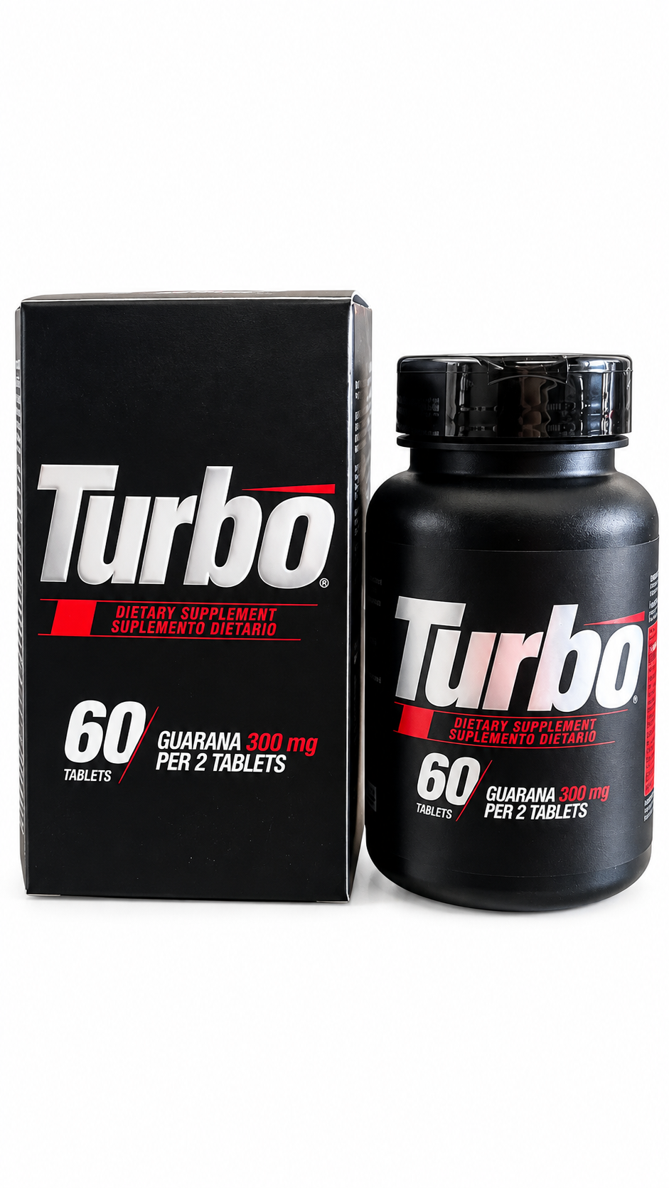 Turbo Guaraná 300 Mg 60 Tabletas Suplemento Dietario